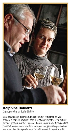 Champagne Francis Boulard et Fille - Delphine et Francis - Magazine Le Point - Guide Champagnes 2010 - Jacques Dupont